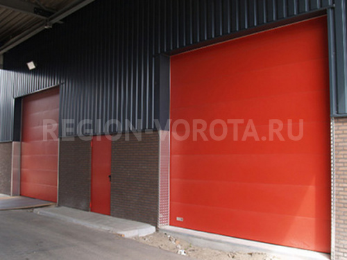 Противопожарные секционные ворота Doorhan 2900x2500 с вертикальным подъемом