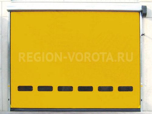 Желтые скоростные ворота Doorhan Speedroll SDO 3500x2200